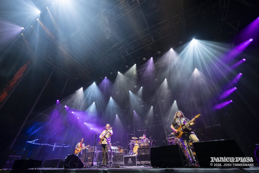 Widespread Panic performing at Panic en la Playa Trece on Friday, January 23, 2026