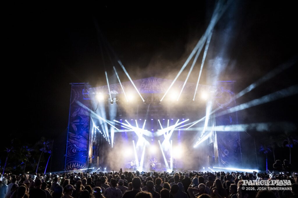 Widespread Panic performing at Panic en la Playa Trece on Friday, January 23, 2026