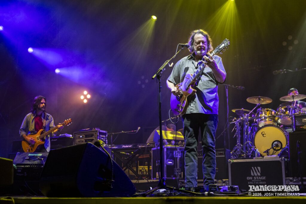 Widespread Panic performing at Panic en la Playa Trece on Friday, January 23, 2026