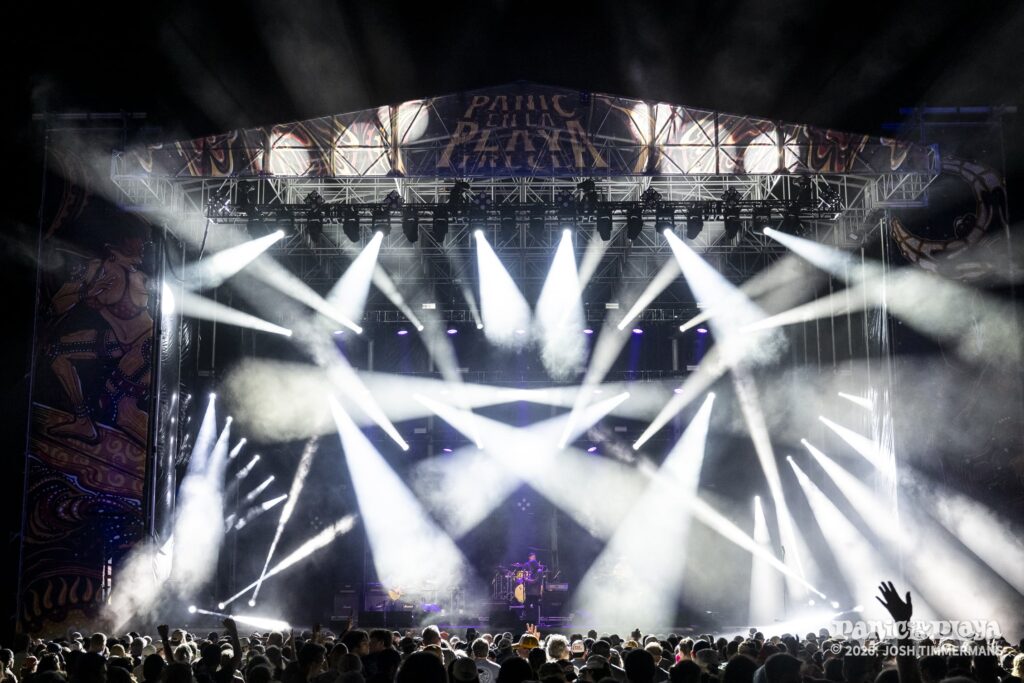 Widespread Panic performing at Panic en la Playa Trece on Friday, January 23, 2026