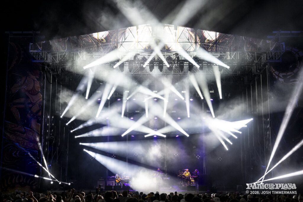 Widespread Panic performing at Panic en la Playa Trece on Friday, January 23, 2026