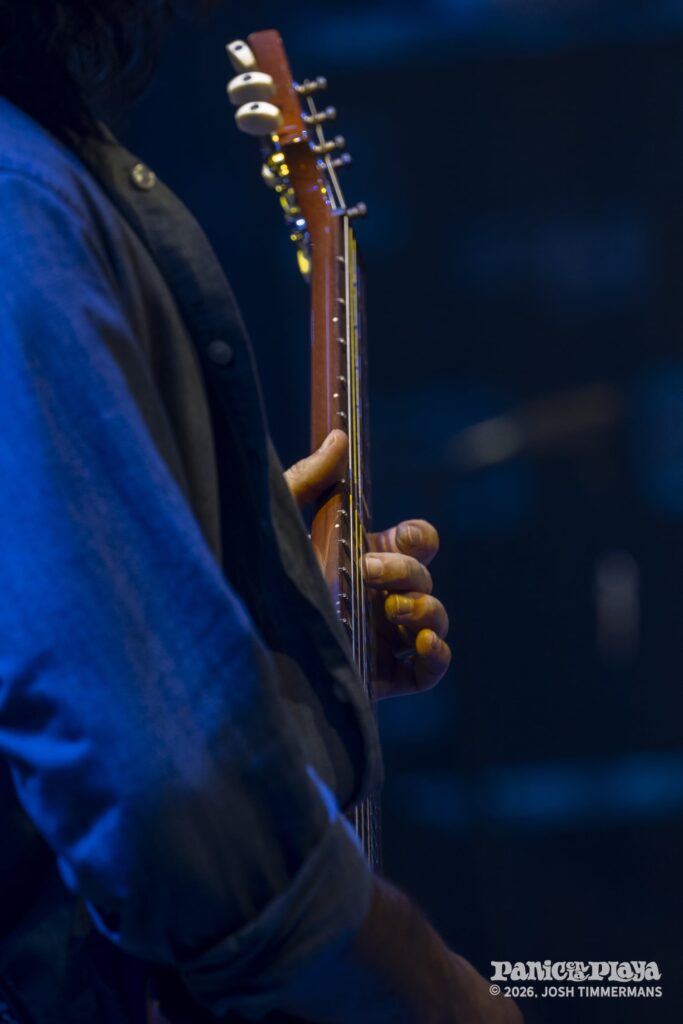 Widespread Panic performing at Panic en la Playa Trece on Friday, January 23, 2026