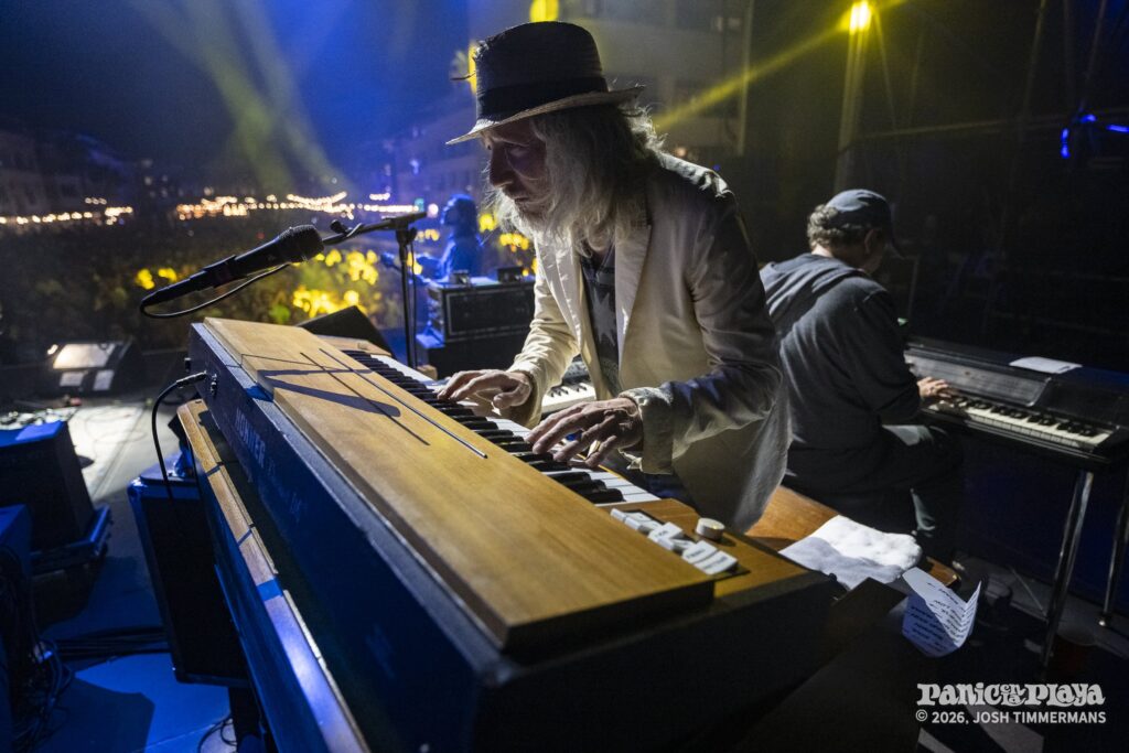 Widespread Panic performing at Panic en la Playa Trece on Friday, January 23, 2026