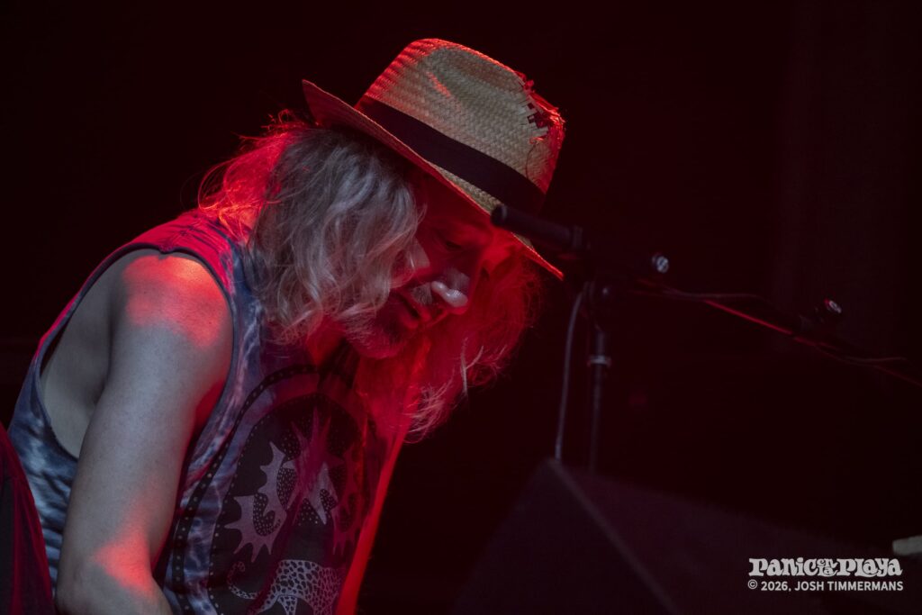 Widespread Panic performing at Panic en la Playa Trece on Friday, January 23, 2026