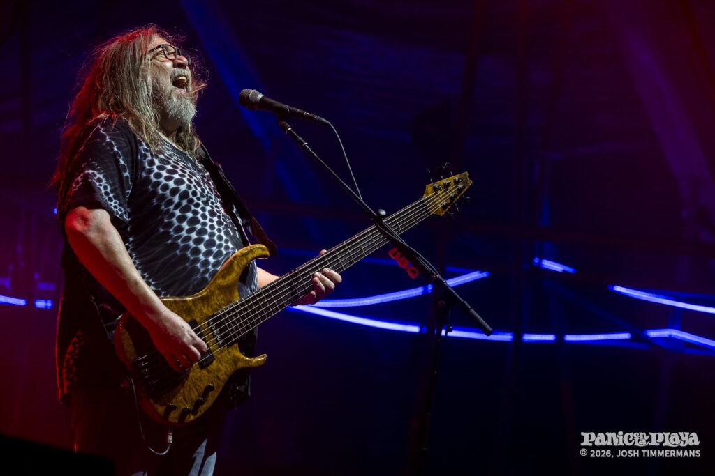 Widespread Panic performing at Panic en la Playa Trece on Friday, January 23, 2026