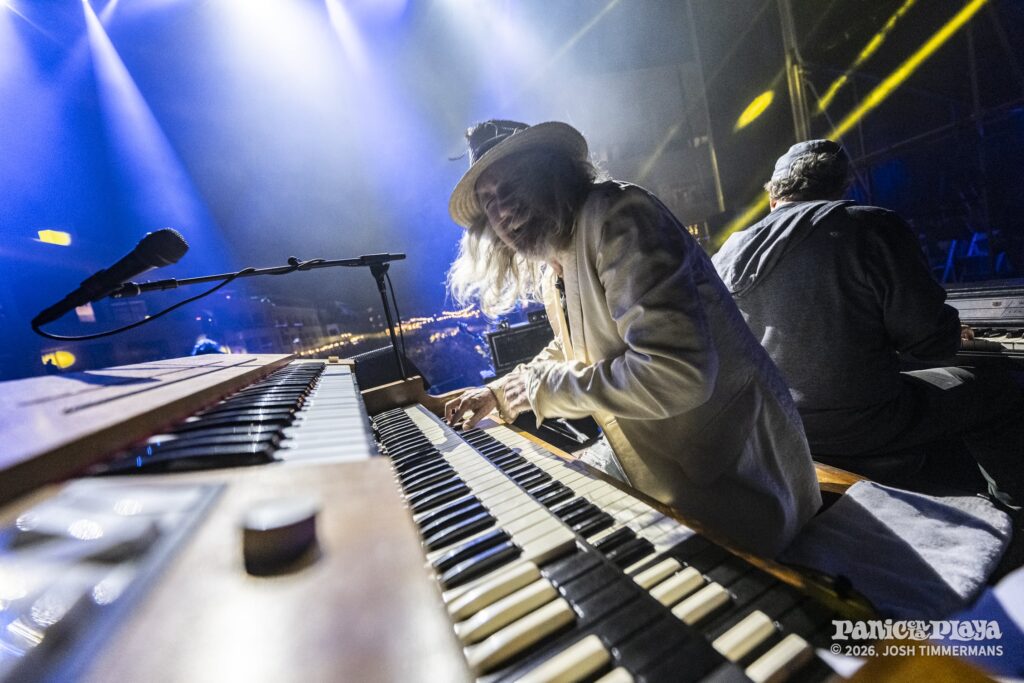 Widespread Panic performing at Panic en la Playa Trece on Friday, January 23, 2026