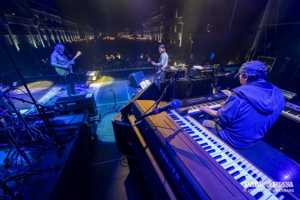 Widespread Panic performing at Panic en la Playa Trece on Friday, January 23, 2026