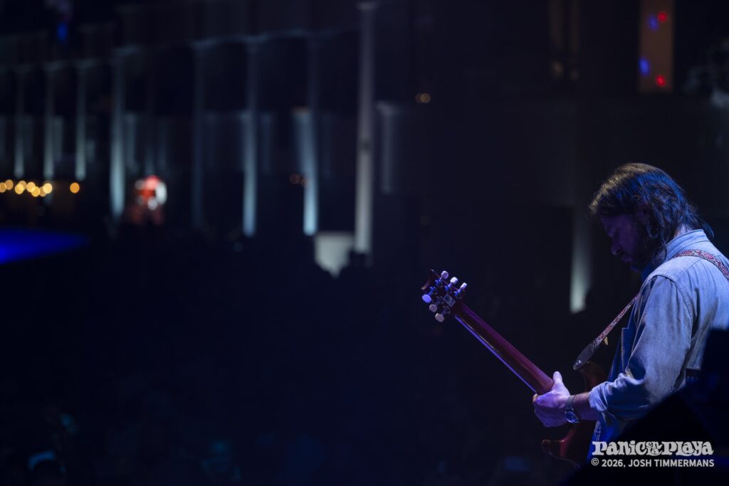 Widespread Panic performing at Panic en la Playa Trece on Friday, January 23, 2026