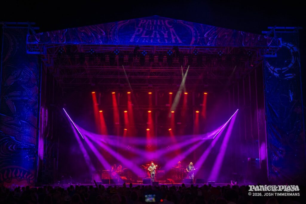 Widespread Panic performing at Panic en la Playa Trece on Friday, January 23, 2026