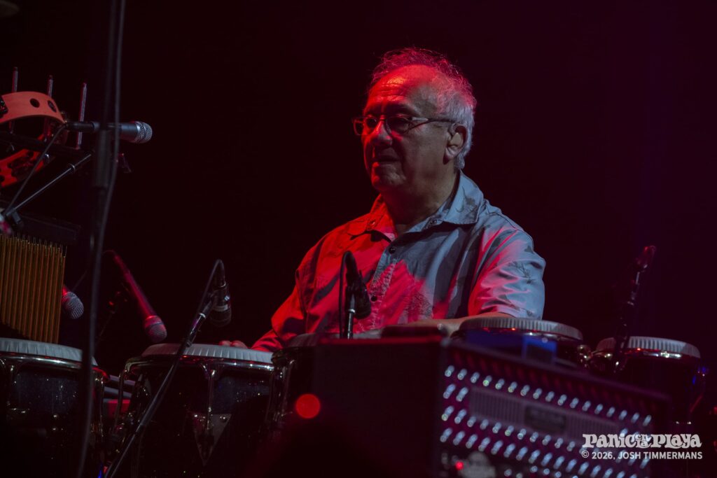 Widespread Panic performing at Panic en la Playa Trece on Friday, January 23, 2026