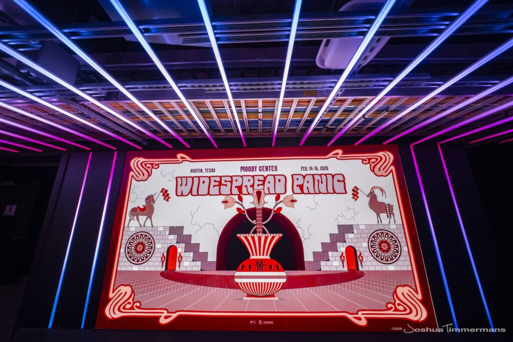 Widespread Panic performing at Moody Center in Austin, TX on Saturday, February 14, 2026