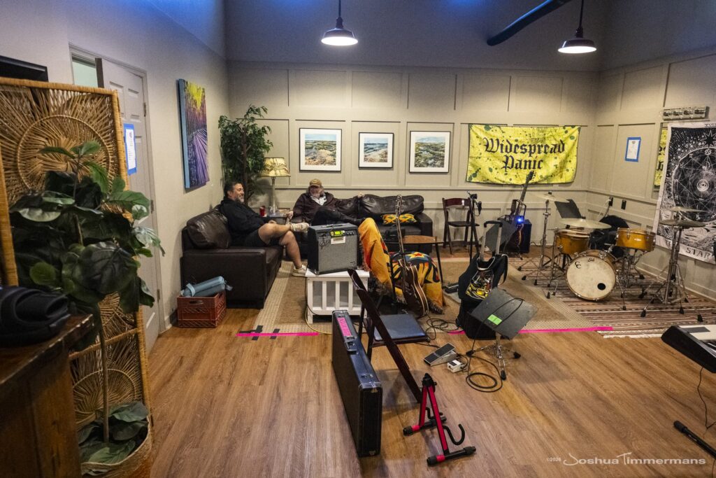 Widespread Panic's soundcheck day at St Augustine Amphitheatre on March 19, 2026