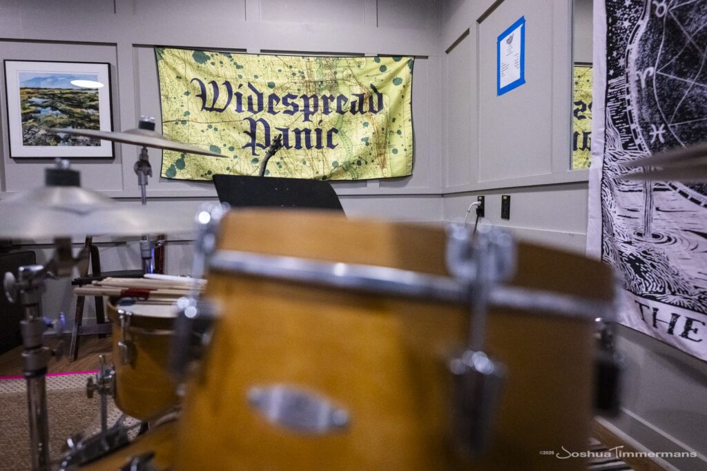 Widespread Panic's soundcheck day at St Augustine Amphitheatre on March 19, 2026