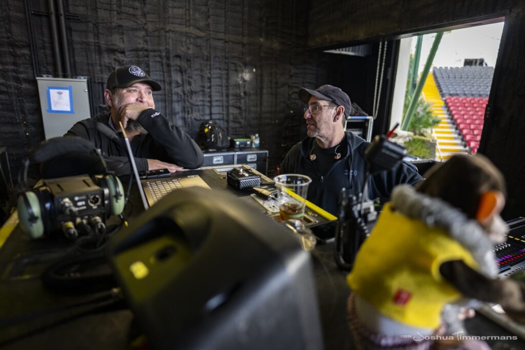 Widespread Panic's soundcheck day at St Augustine Amphitheatre on March 19, 2026