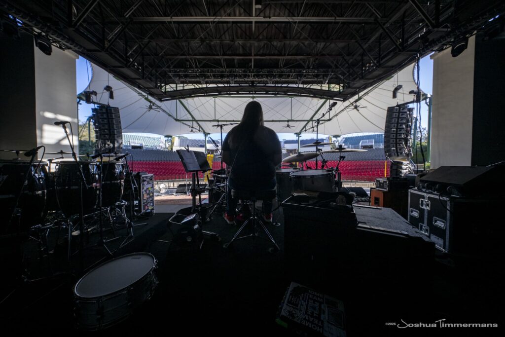 Widespread Panic's soundcheck day at St Augustine Amphitheatre on March 19, 2026