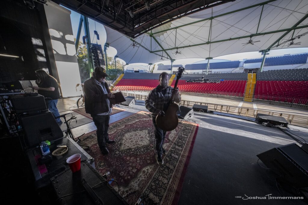 Widespread Panic's soundcheck day at St Augustine Amphitheatre on March 19, 2026
