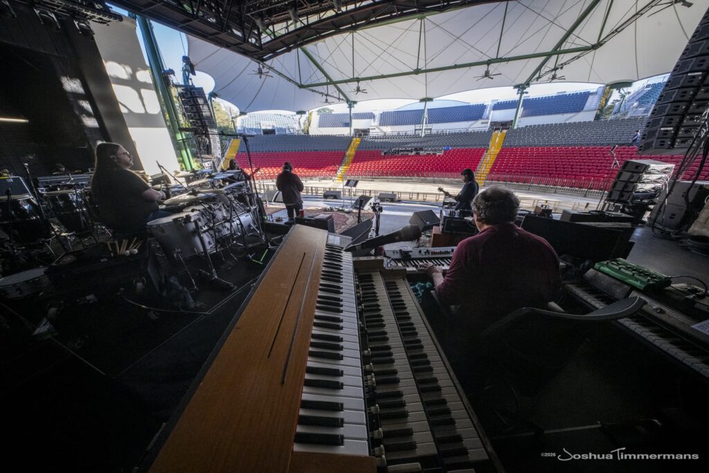 Widespread Panic's soundcheck day at St Augustine Amphitheatre on March 19, 2026