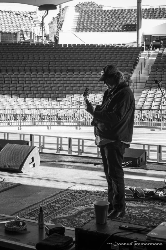 Widespread Panic's soundcheck day at St Augustine Amphitheatre on March 19, 2026