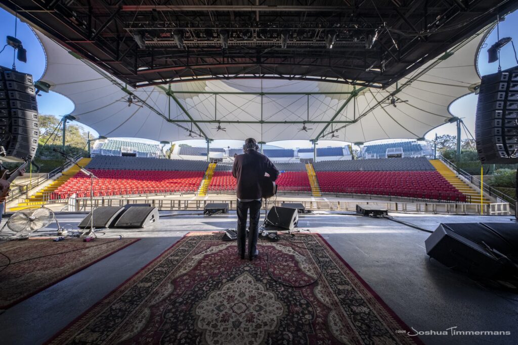 Widespread Panic's soundcheck day at St Augustine Amphitheatre on March 19, 2026