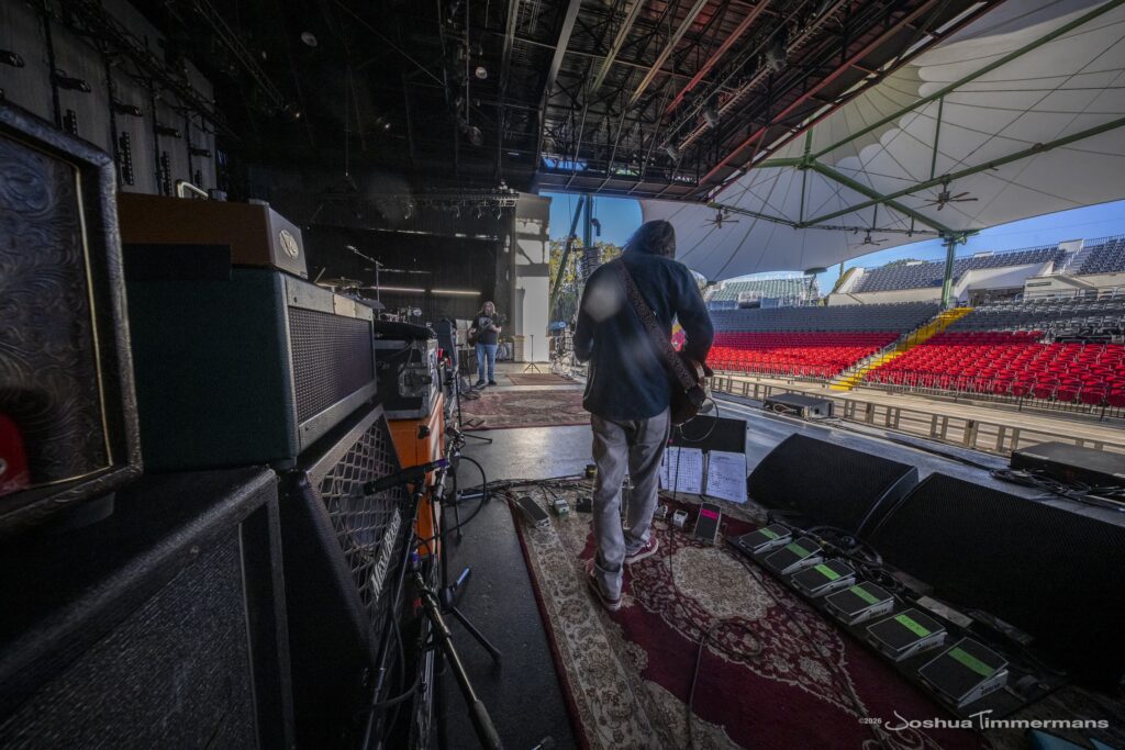 Widespread Panic's soundcheck day at St Augustine Amphitheatre on March 19, 2026