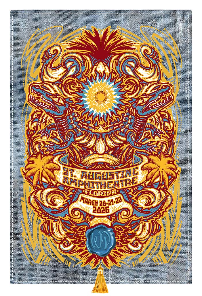 Widespread Panic St Augustine 2026 Poster JT Lucchesi