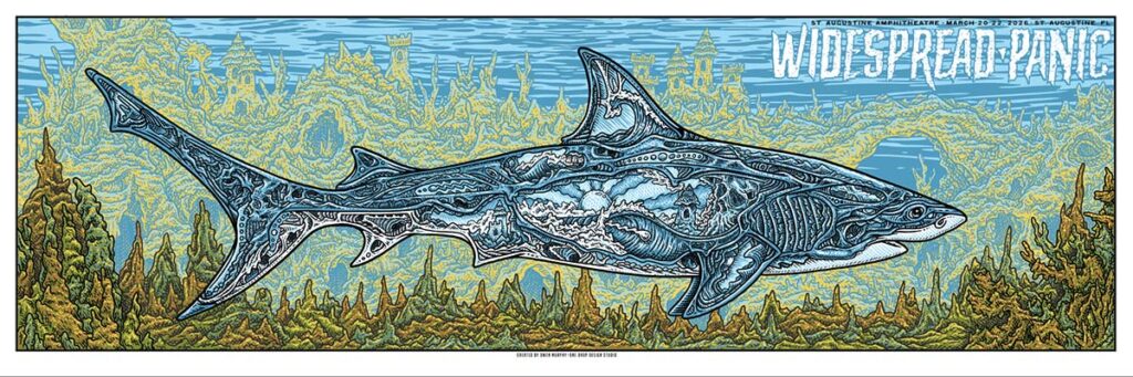 Widespread Panic St Augustine 2026 Poster Owen Murphy