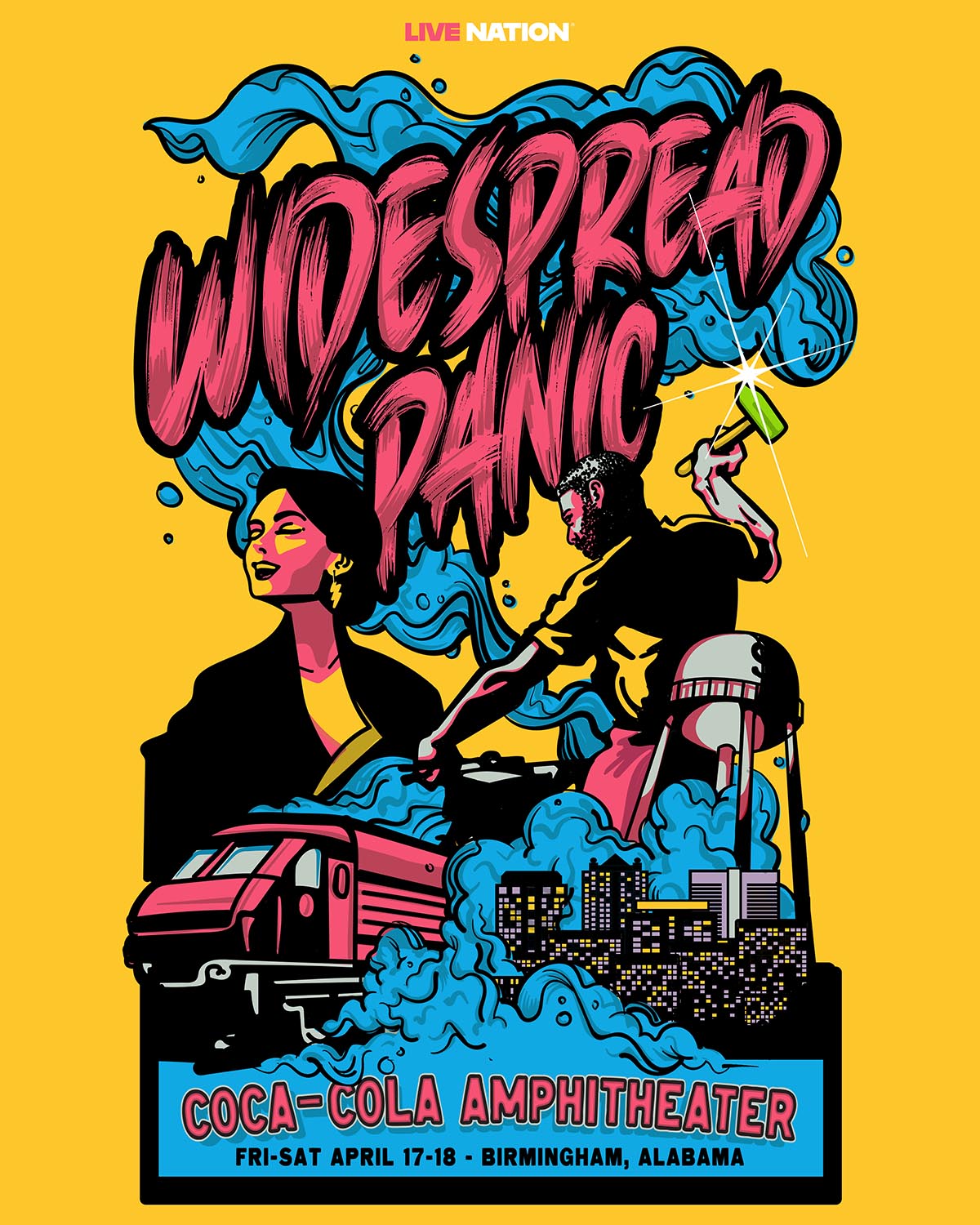 Widespread Panic live in Birmingham Alabama April 17-18, 2026