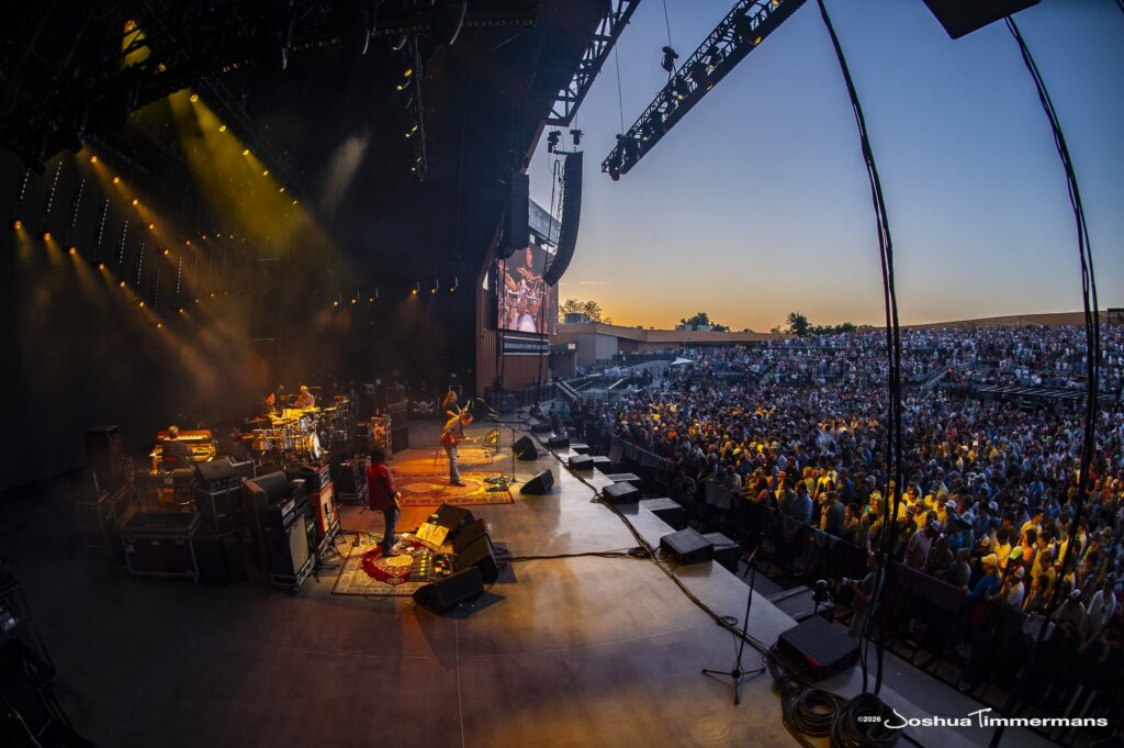 Widespread Panic performing in Birmingham, Alabama at the Coca-Cola Amphitheater on Friday, April 17, 2026