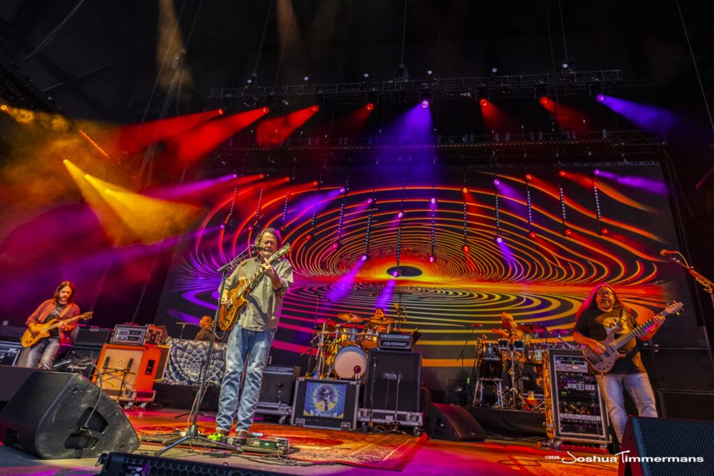 Widespread Panic performing in Birmingham, Alabama at the Coca-Cola Amphitheater on Friday, April 17, 2026