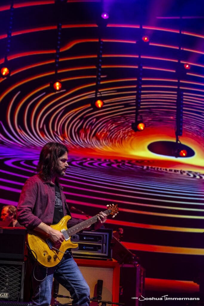 Widespread Panic performing in Birmingham, Alabama at the Coca-Cola Amphitheater on Friday, April 17, 2026