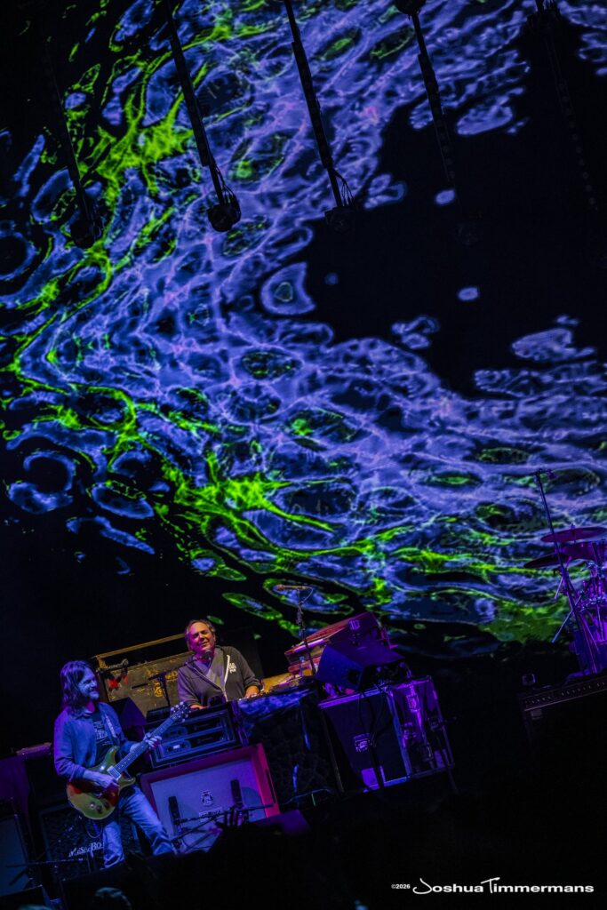 Widespread Panic performing in Birmingham, Alabama at the Coca-Cola Amphitheater on Friday, April 17, 2026