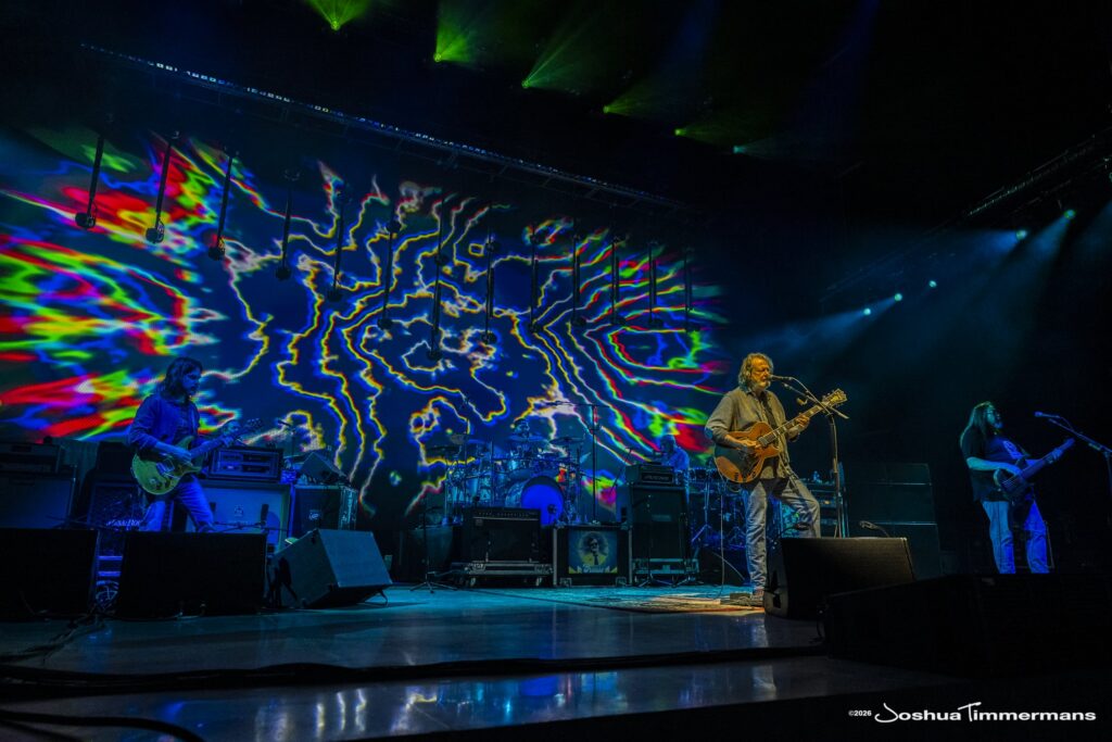 Widespread Panic performing in Birmingham, Alabama at the Coca-Cola Amphitheater on Friday, April 17, 2026