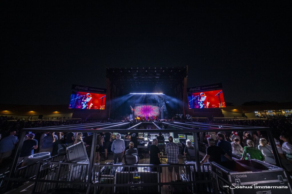 Widespread Panic performing in Birmingham, Alabama at the Coca-Cola Amphitheater on Friday, April 17, 2026