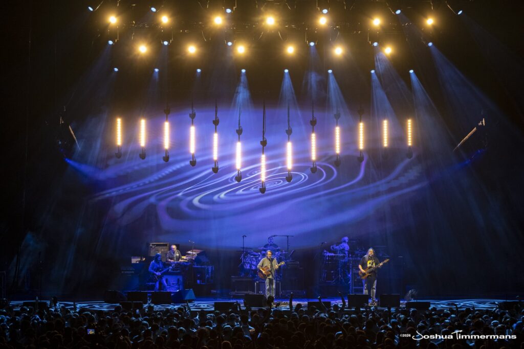 Widespread Panic performing in Birmingham, Alabama at the Coca-Cola Amphitheater on Friday, April 17, 2026