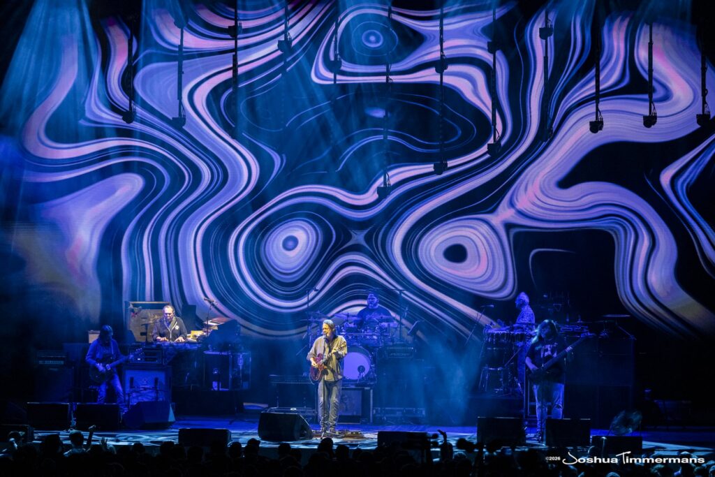 Widespread Panic performing in Birmingham, Alabama at the Coca-Cola Amphitheater on Friday, April 17, 2026