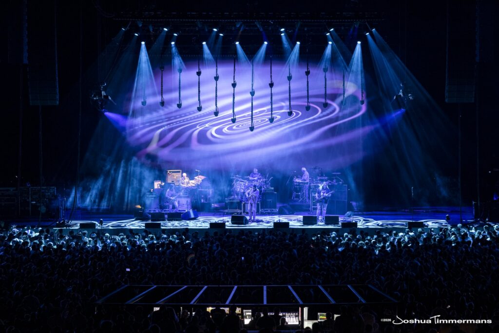 Widespread Panic performing in Birmingham, Alabama at the Coca-Cola Amphitheater on Friday, April 17, 2026