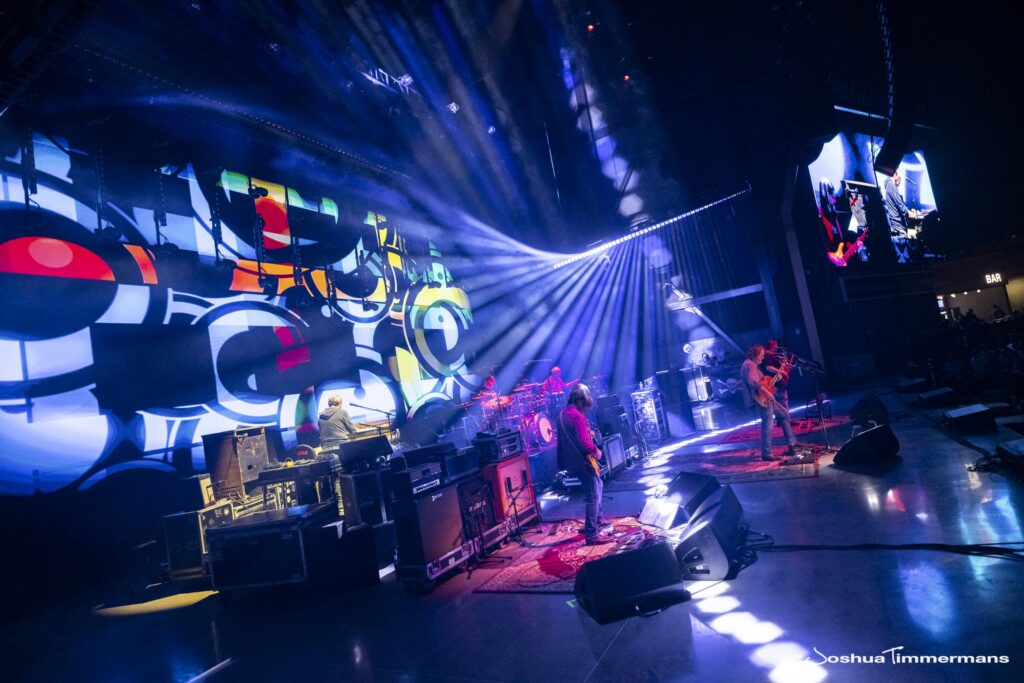 Widespread Panic performing in Birmingham, Alabama at the Coca-Cola Amphitheater on Friday, April 17, 2026