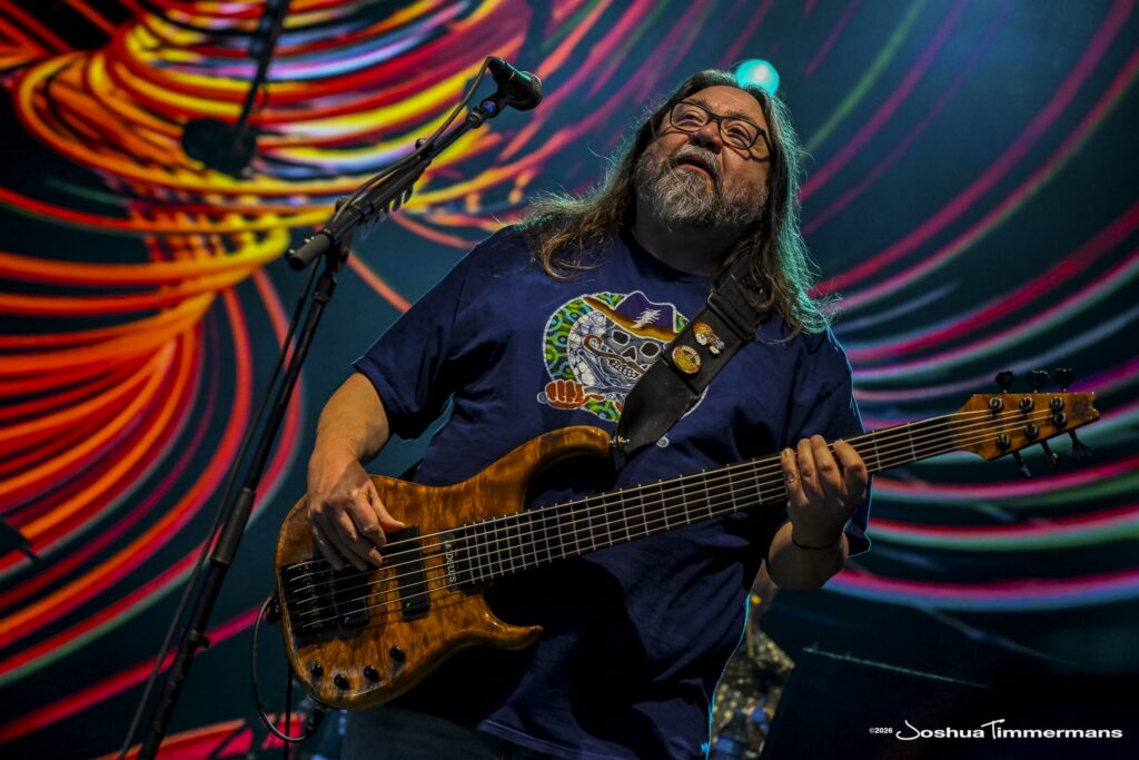 Widespread Panic performing in Birmingham, Alabama at the Coca-Cola Amphitheater on Saturday, April 18, 2026