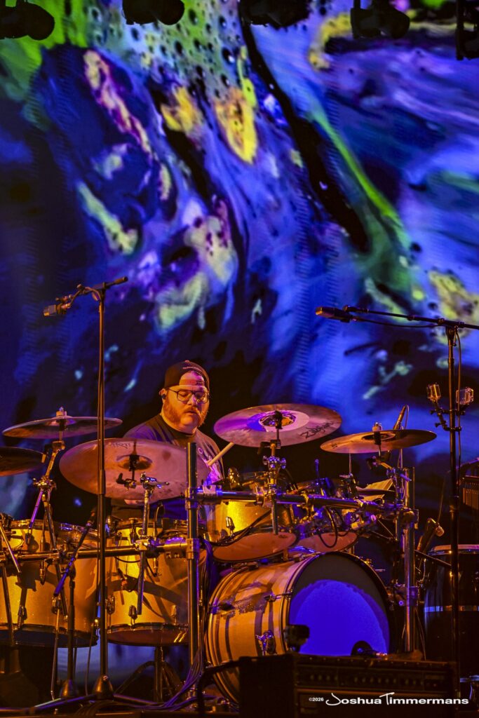 Widespread Panic performing in Birmingham, Alabama at the Coca-Cola Amphitheater on Saturday, April 18, 2026