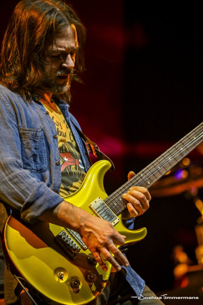 Widespread Panic performing in Birmingham, Alabama at the Coca-Cola Amphitheater on Saturday, April 18, 2026