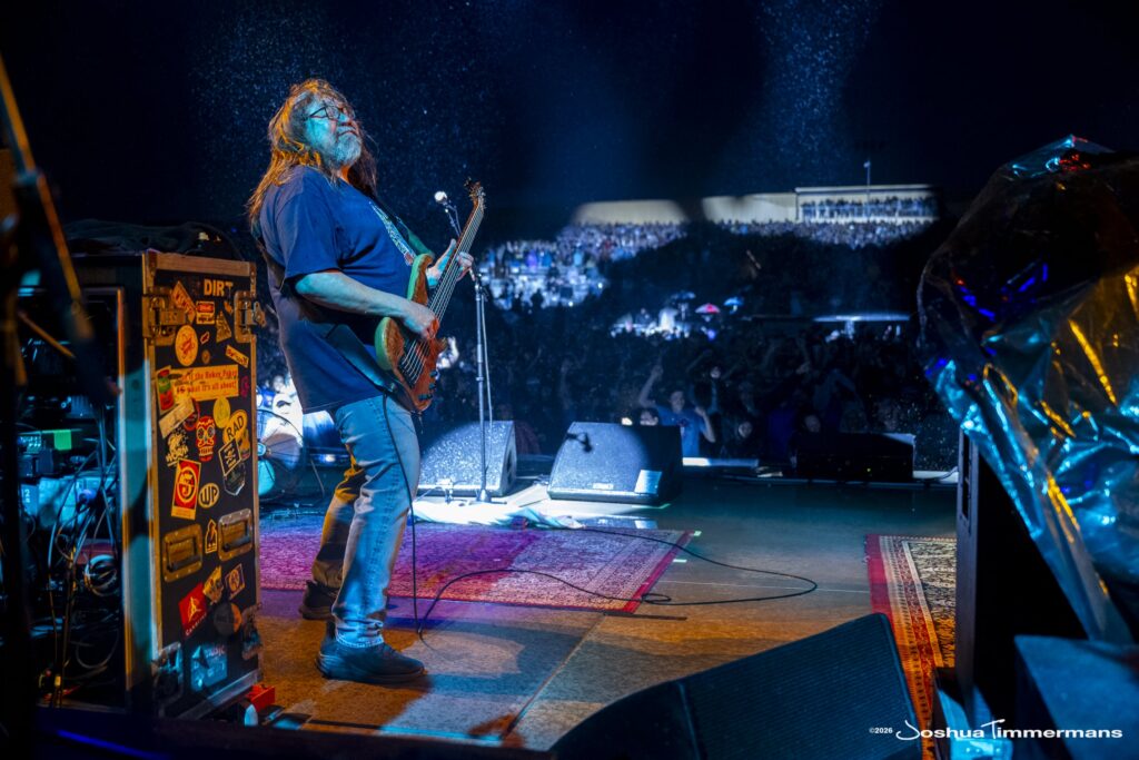Widespread Panic performing in Birmingham, Alabama at the Coca-Cola Amphitheater on Saturday, April 18, 2026