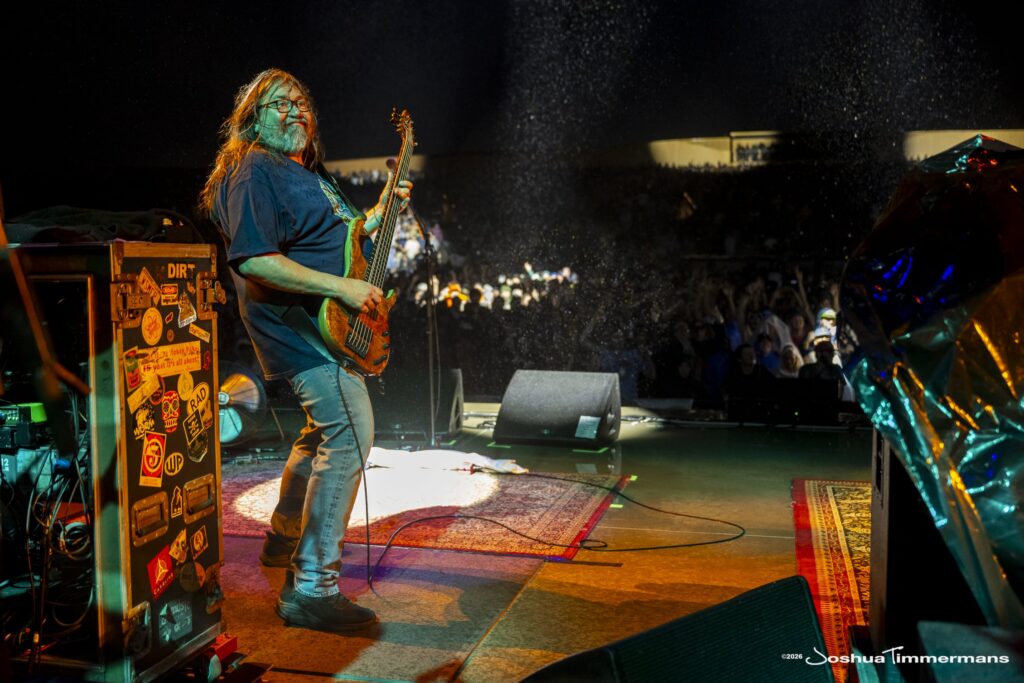 Widespread Panic performing in Birmingham, Alabama at the Coca-Cola Amphitheater on Saturday, April 18, 2026