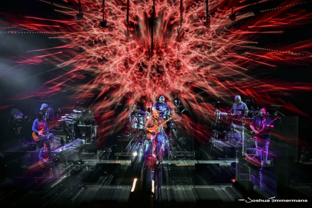 Widespread Panic performing in Birmingham, Alabama at the Coca-Cola Amphitheater on Saturday, April 18, 2026