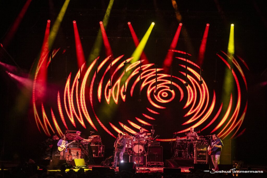 Widespread Panic performing in Birmingham, Alabama at the Coca-Cola Amphitheater on Saturday, April 18, 2026