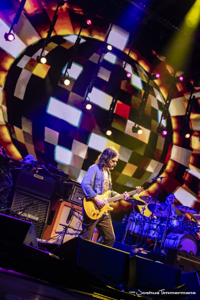 Widespread Panic performing in Birmingham, Alabama at the Coca-Cola Amphitheater on Saturday, April 18, 2026