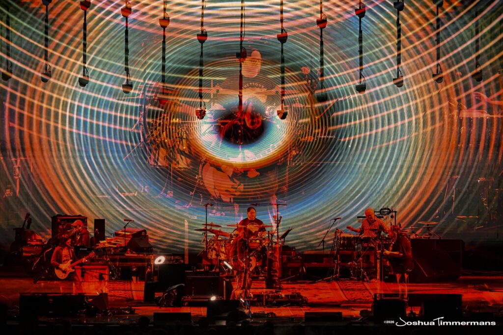 Widespread Panic performing in Birmingham, Alabama at the Coca-Cola Amphitheater on Saturday, April 18, 2026