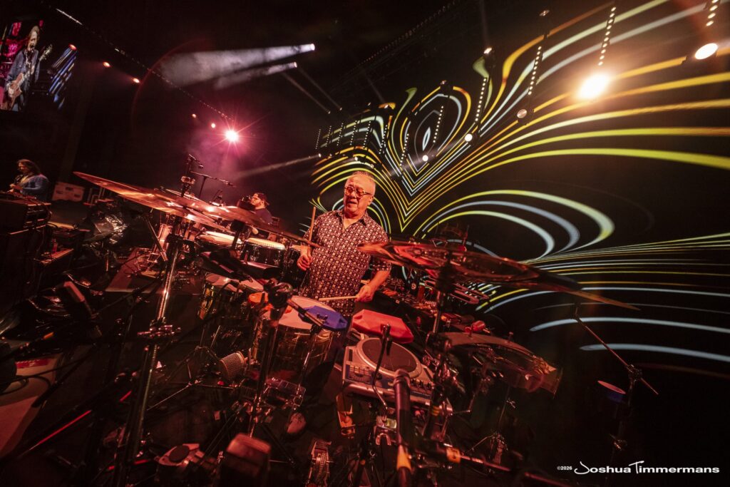 Widespread Panic performing in Birmingham, Alabama at the Coca-Cola Amphitheater on Saturday, April 18, 2026