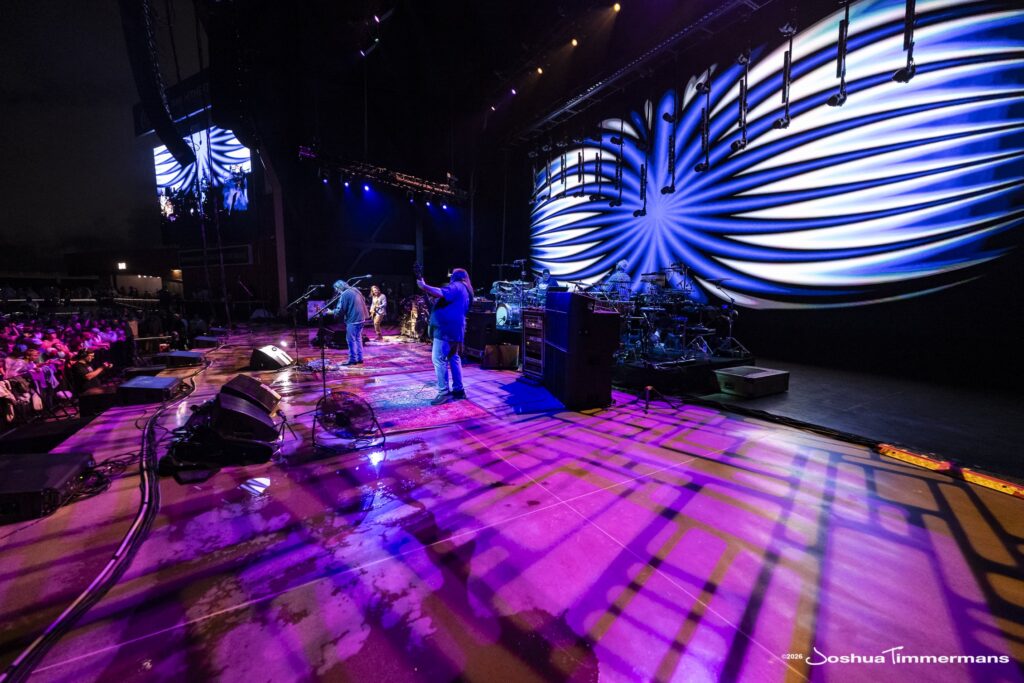 Widespread Panic performing in Birmingham, Alabama at the Coca-Cola Amphitheater on Saturday, April 18, 2026