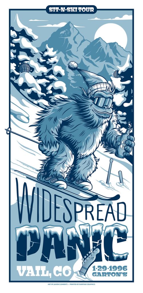 Widespread Panic Vail 1996 Commemorative Poster by Jason Clements