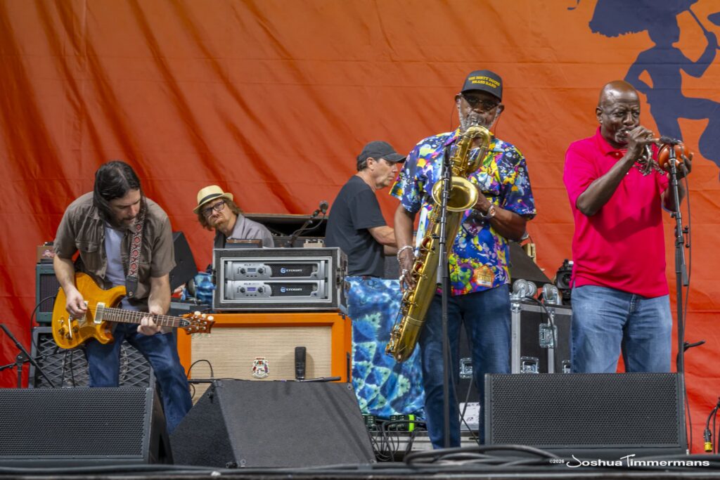 Widespread Panic performing at the 2026 New Orleans Jazz &amp; Heritage Festival on Thursday, April 30, 2026 in New Orleans, LA